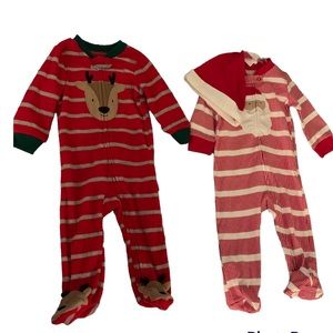 Christmas footie pjs for 9 month old
